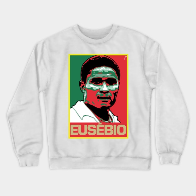 Eusébio - PORTUGAL Crewneck Sweatshirt by DAFTFISH